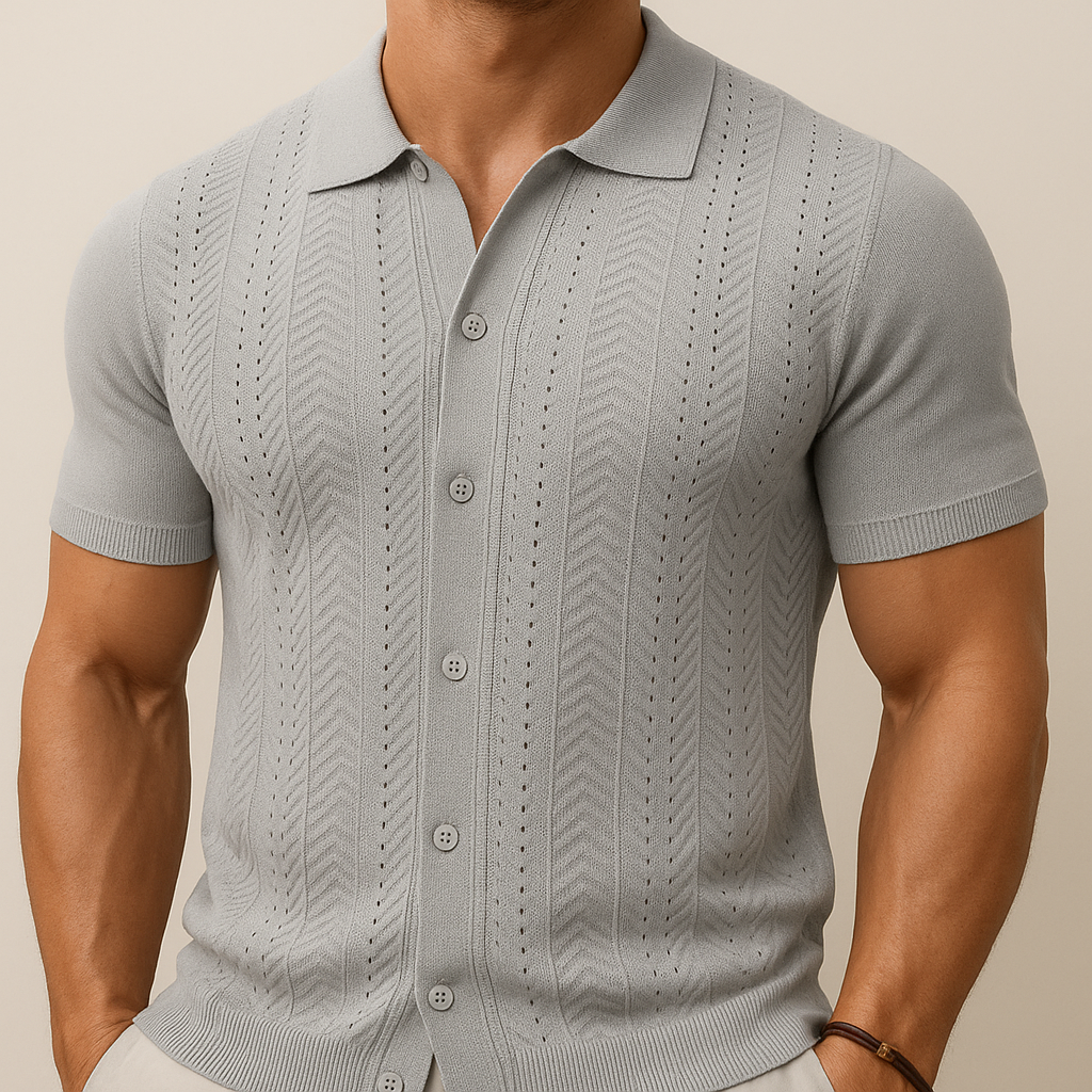 Men's Vintage Knit Summer Shirt