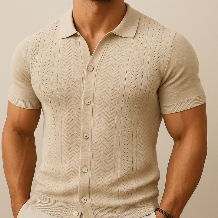 Men's Vintage Knit Summer Shirt
