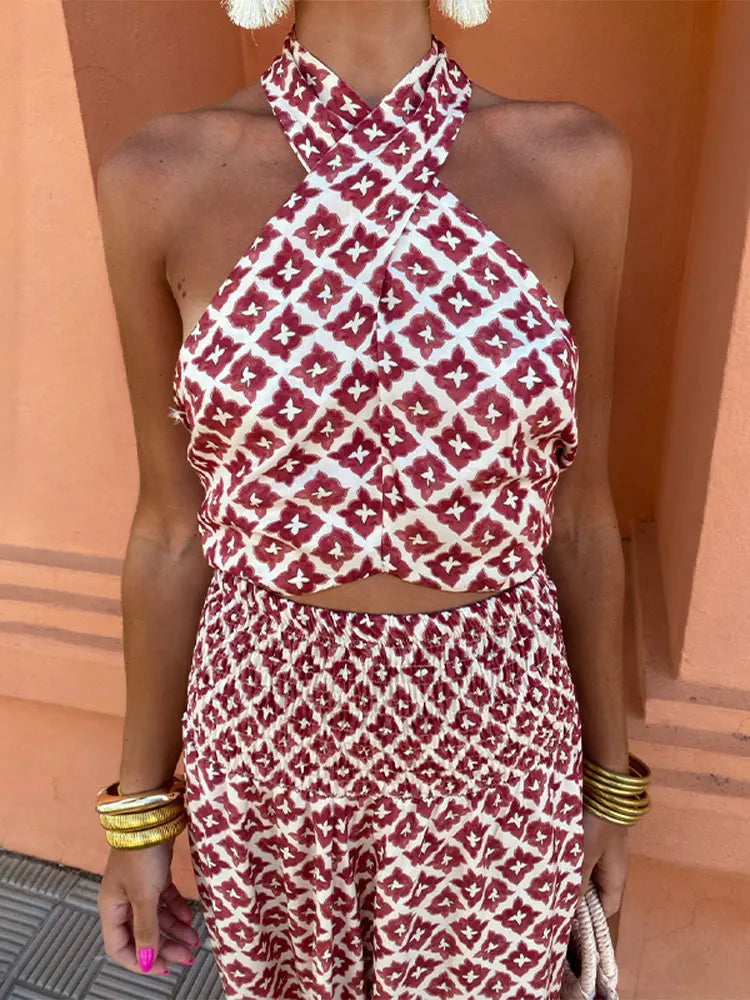 Conjunto Elegante Off-Shoulder