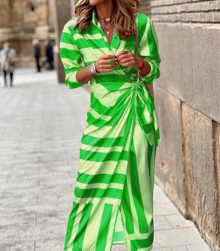 Elvina - Vestido Envolvente Impreso