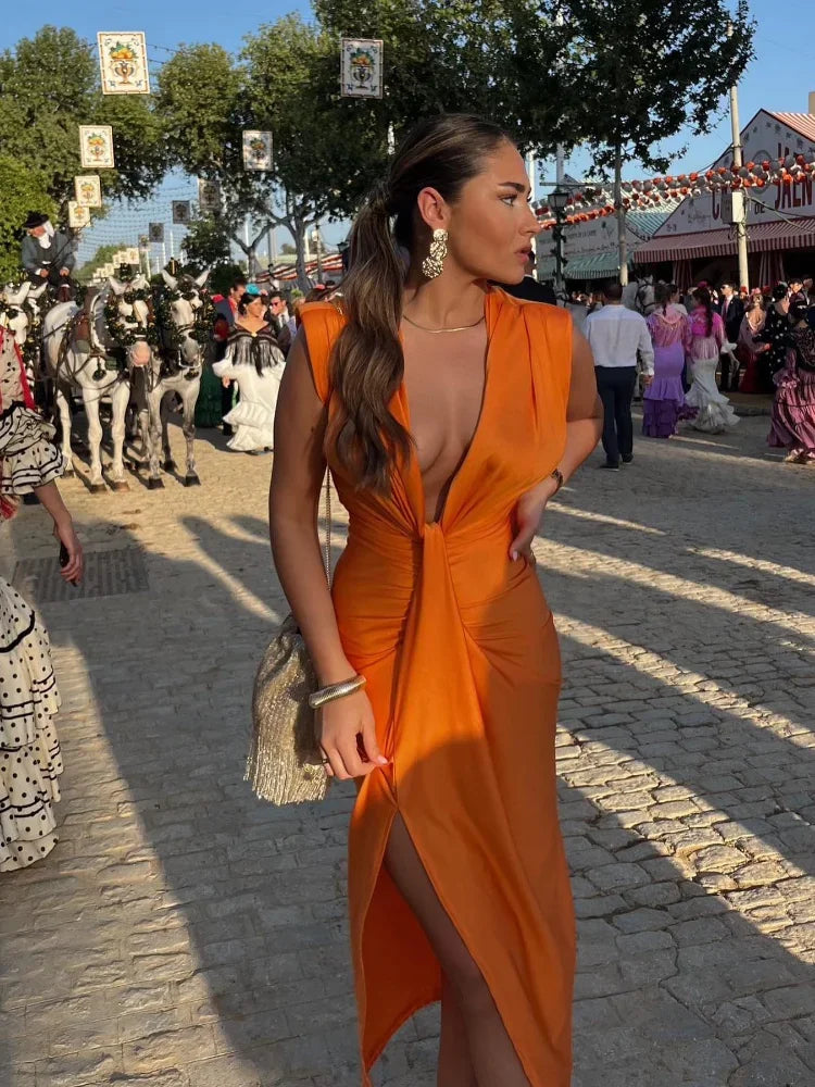 Elegante Vestido Plisado Moriah